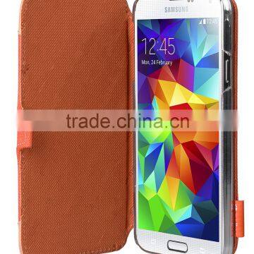 Cool Stylish Artificial Leather Case Cru Series Nubook Type for Samsung Galaxy S5