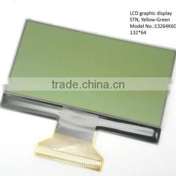 COG type 132x64 graphic lcd module with green or blue backlight