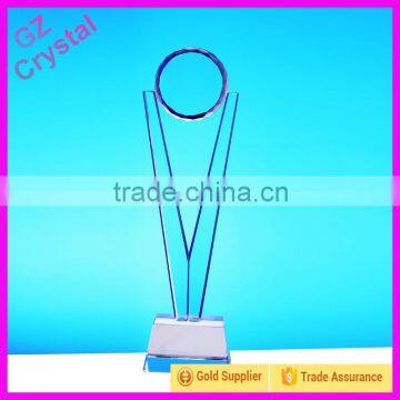 2015 Basketball Glass Crystal Trophy Wholesale