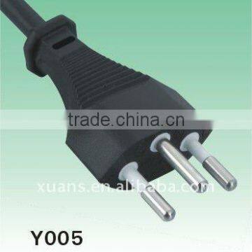 SEV approval 3pin swiss plug Y005