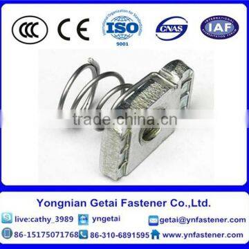 Electro galvanizing spring nuts carbon steel M6