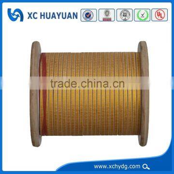 Superior flat fiberglass coated copper wire