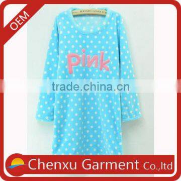 sexy nighty image customized logo printed fleece sex womens nightgown sexy nighty dress women sleep wear cotton nighty india