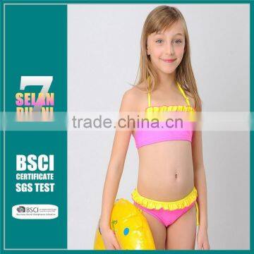 New 2014 arrival baby children happy childhood cute swimsuit girls swimwear sexy swimwear girls bikini