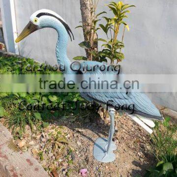 Plastic simulation heron garden ornament