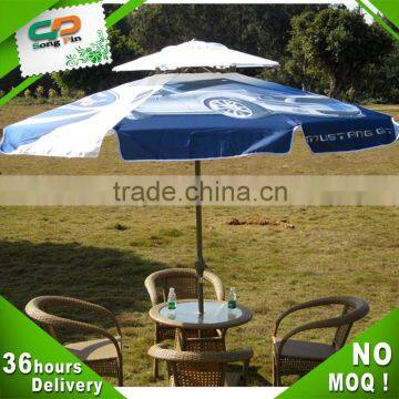 manufacturer promotional custom print outdoor garden umbrella with double layer