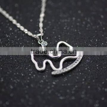 Alloy Jewelry Pendant!!!beautiful Horse Pendant Inlaid Cubic Zirconia photo-2