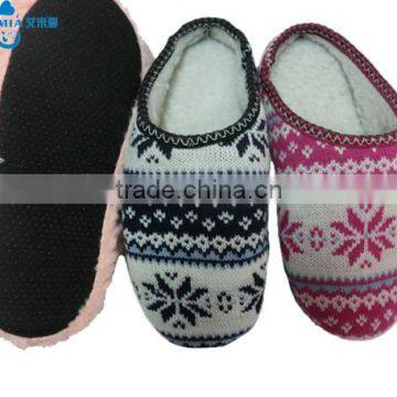 OEM Lady Winter Warm Cashmere Indoor Terry Plush Slippers photo-6