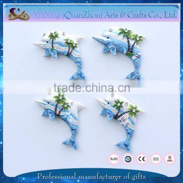Resin Beach Dolphin Shape Dominican Souvenir Magnet photo-5