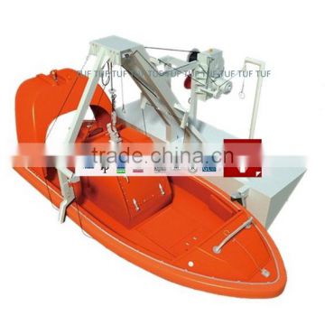 A frame rescue boat davit