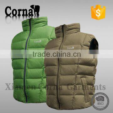 Winter outdoor sport men sleeveless cheap padding vest fleece keep warm windproof waistcoat