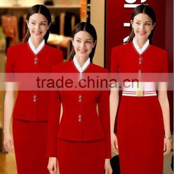 HOT polyester and viscose hotel Guest Service uniform