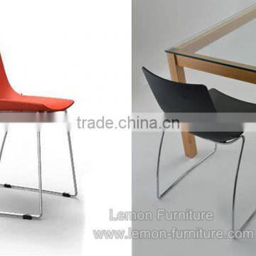 cheap plastic tables and commerial chairs with chrome metal leg