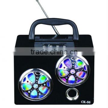 mini portable speaker with USB and battery