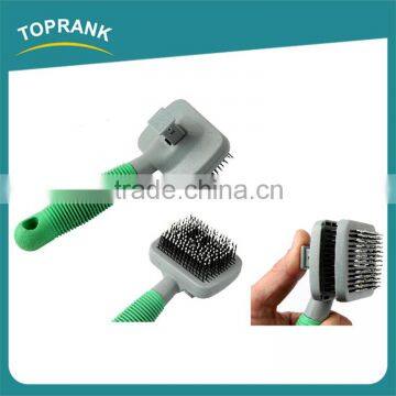 New design 16*7CM TPR pet grooming brush dog hair remover