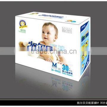 100% Natural Fiber Eco-friendly Disposable Baby Nappy