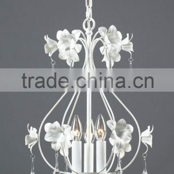 3 Light Of Christmas White Lighting/ Lily Shaped Cheandlier /Gril Room Chandelider