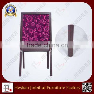 Purple Low Back Imitated Wood Restaurant Chair photo-3