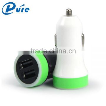 Quick Charge 2 Ports 2.4A Micro USB Charger ,High Quality Multi Ports USB Car Charger for Mobile Phone/IPAD/P1000