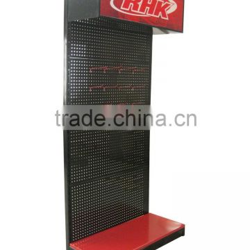 Retail hardware display / One side slatwall display stand rack for gloves