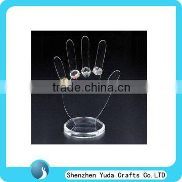 clear lucite hand shape acrylic jewelry displays with round base lucite hand shape acrylic acrylic jewelry ring display stand