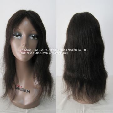 human hair wigs for black women indian remy Natual color dyeable indian women hair jewish wig kosher human hair wigs