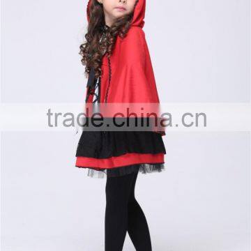 Girls Halloween Costumes Little Red Riding Hood Dress Cosplay Stage Wear Clothing Sets Kids Party Fancy Ball Clothes photo-6