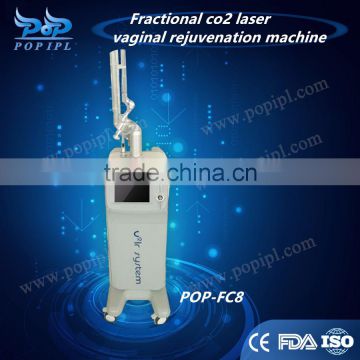 Treat Telangiectasis New Fractional Co2 Laser Fractional Tattoo /lip 10600nm Line Removal Co2 Laser Machine FC8 From POPIPL Vaginal Rejuvenation