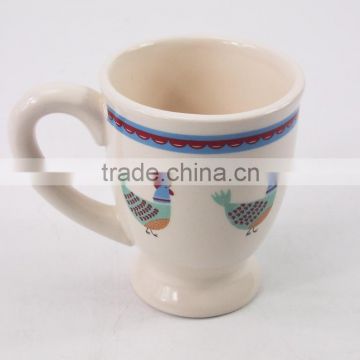 cheap chicken ceramic coffee /tea mug with handle