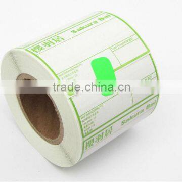 Rolling thermal label printer for food