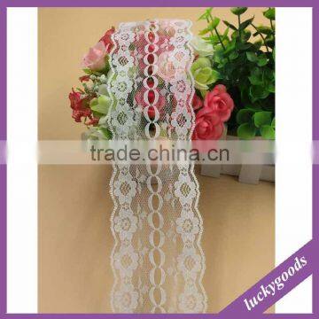 LLS008 Fancy personized white lace trim wholesale