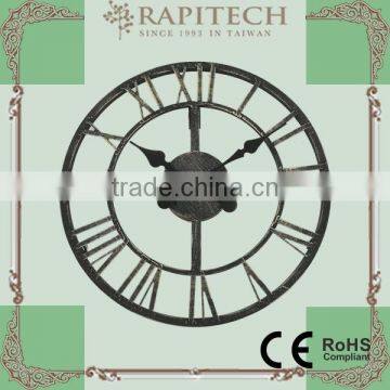 Indoor Outdoor Home Decorative Metal Wall Clock