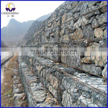 PVC coated hexagonal wire mesh/slope protection gabion