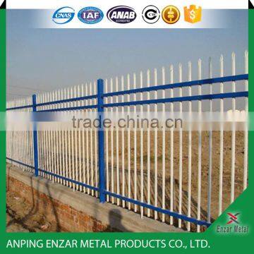 Easily Assembled PVC Coated Steel Metal Picket Fence