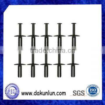 Black Snap Head Plastic Wheel Screw Push Rivets photo-3