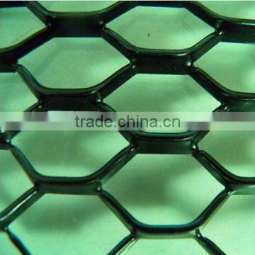 Plastic coated expanded metal