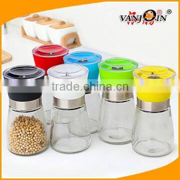 150g Dry Black Pepper Grinder with Adjustable Fine Precision Grinding