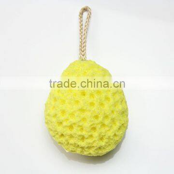 Yellow Bath Sponge Exfoliating Body Sponge Scrubbing Tools