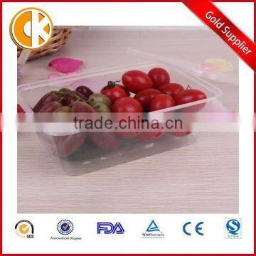 750ml disposable PP transparent seafood fruit plastic container