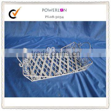 lightweight decorative metal basket