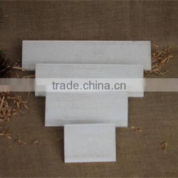 Белый декоративный деревянный подставка для свечи photo-2