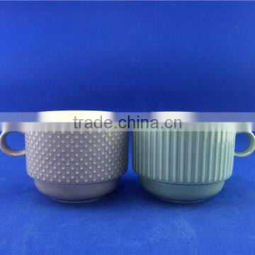 Hot Selling Colorful Stackable Coffee Mugs With Rack