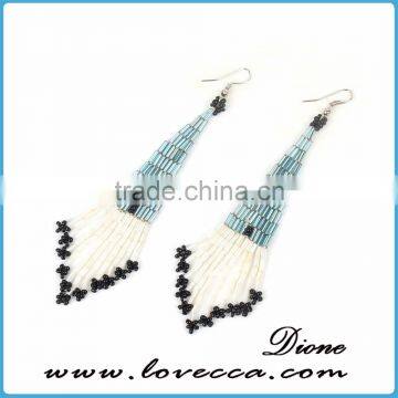 New arrival fashion tassel beaded earrings, tassel dangling earrings