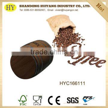 wholesale cheap decorative mini wooden Coffee Beans barrels