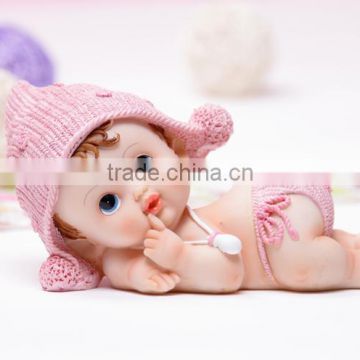 resin baby sleep statue