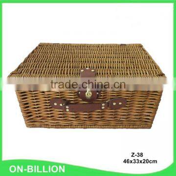 New Design Woven Wicker Picnic Basket for 2 Person photo-2