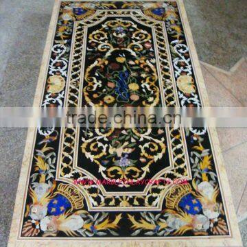 Marble Stone Inlay Dining Table Top, Marble Inlay Table Tops