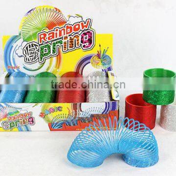 hot sale plastic magic rainbow spring /promotional gift magic rainbow circle