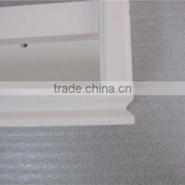 White Modern Bedroom Furniture Wooden Wall Shelf photo-3