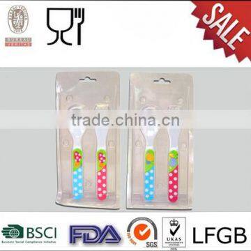 Gift melamine spoon and fork for children